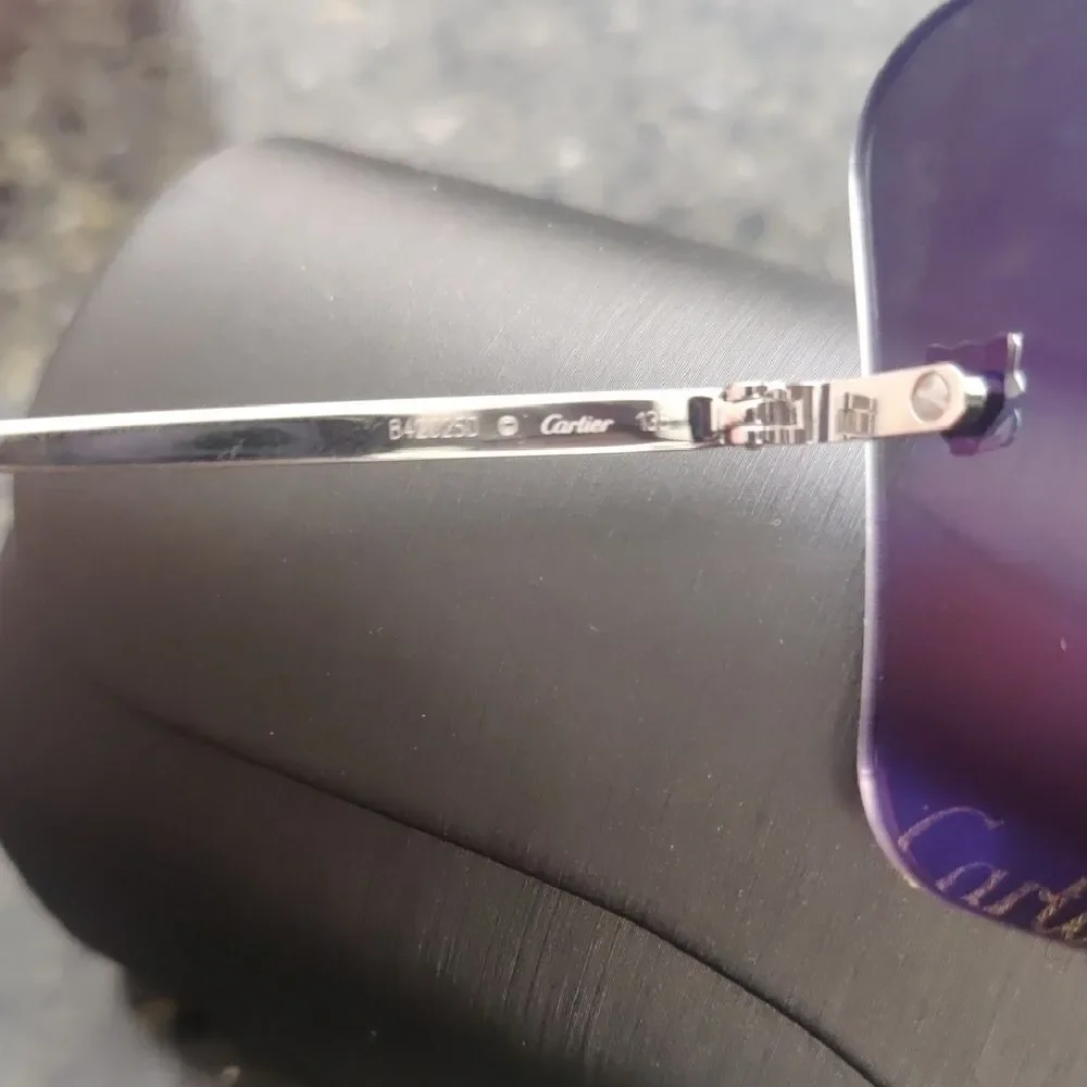 NIB Cartier Mirrored Sunglasses